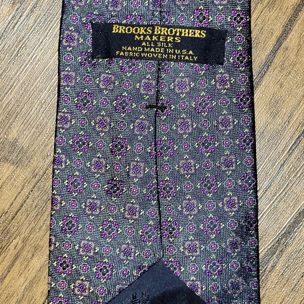 Brooks Brothers Vintage Makers Purple Tie